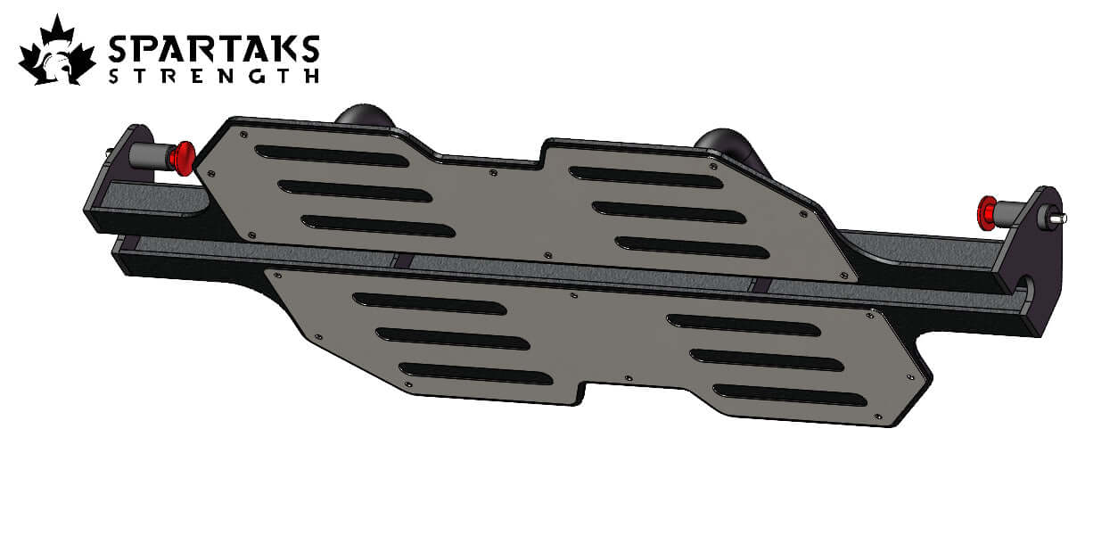 Spartaks Strength Leg Press Pedal Attachment for Smith Machine designed for strength training and home gym equipment.