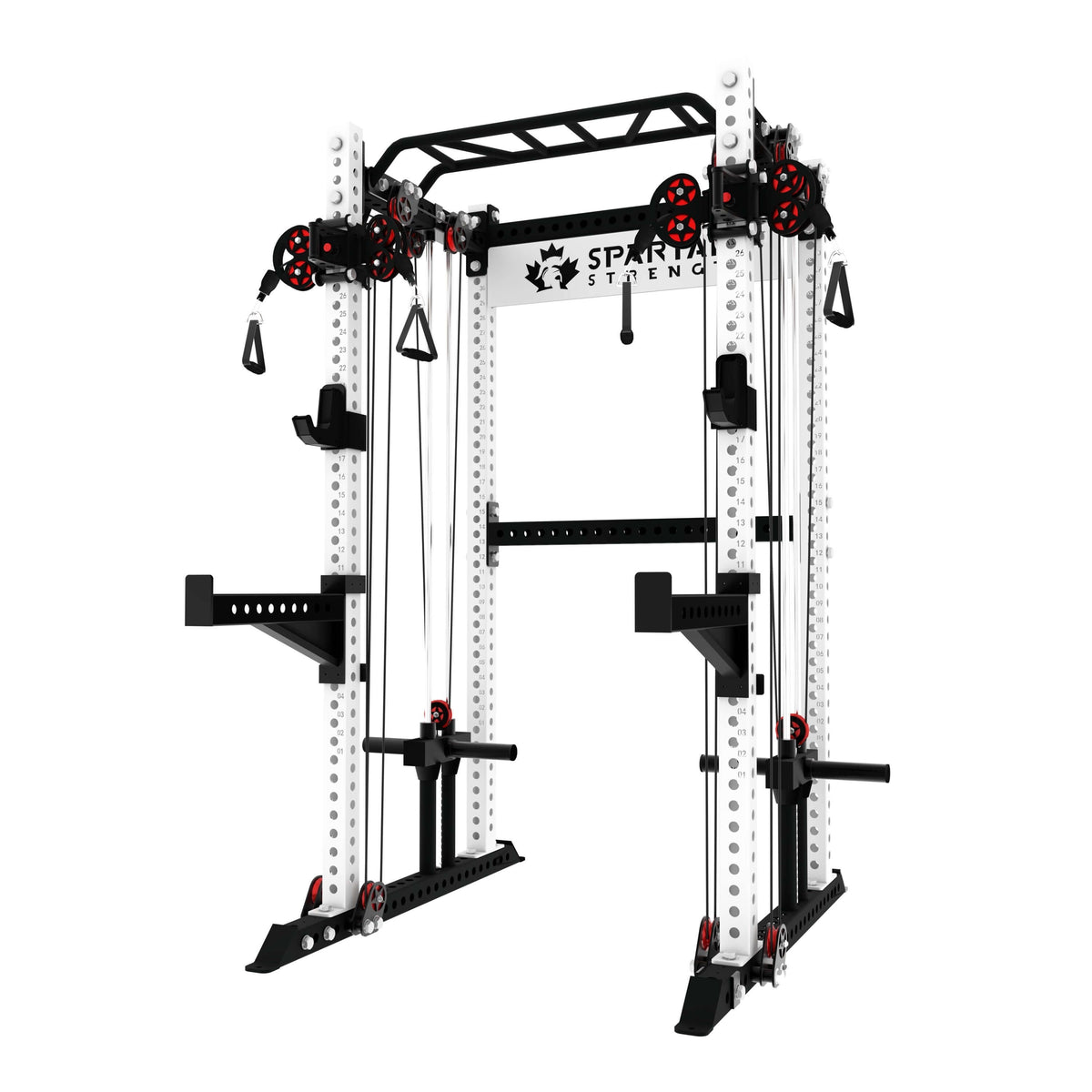 Spartaks Strength KB2402 Functional Squat Rack (3”×3”, 9-Gauge Steel) for home gym and commercial use.