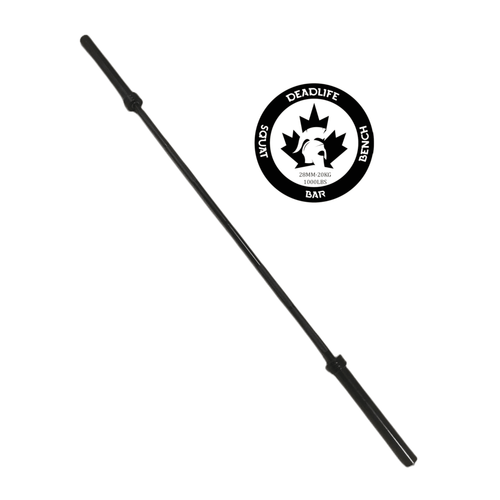 Spartaks Strength 45LB Olympic Weightlifting Bar (1000LB Capacity) showcased on a white background.