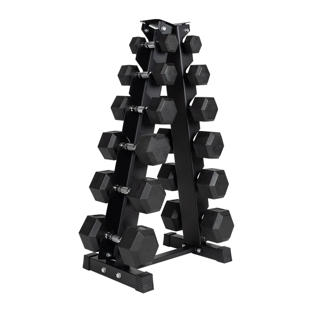 Spartaks Strength 210LB Dumbbell Set with Vertical Rack