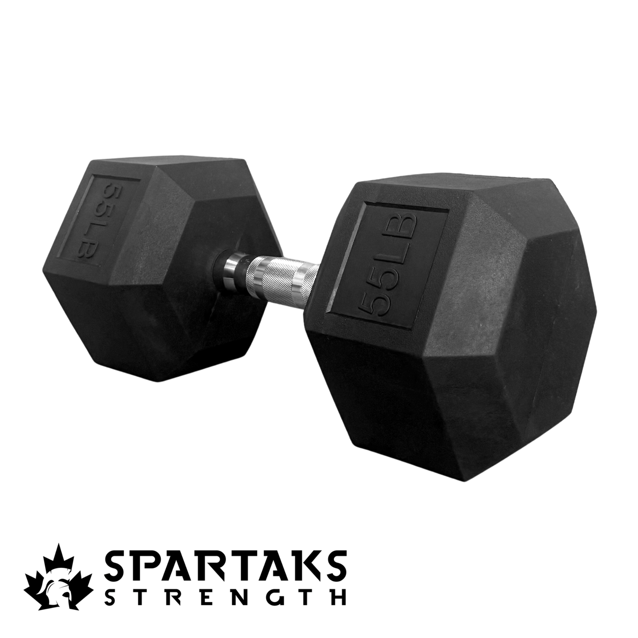 Spartaks Strength 5–80LB Hex Dumbbells