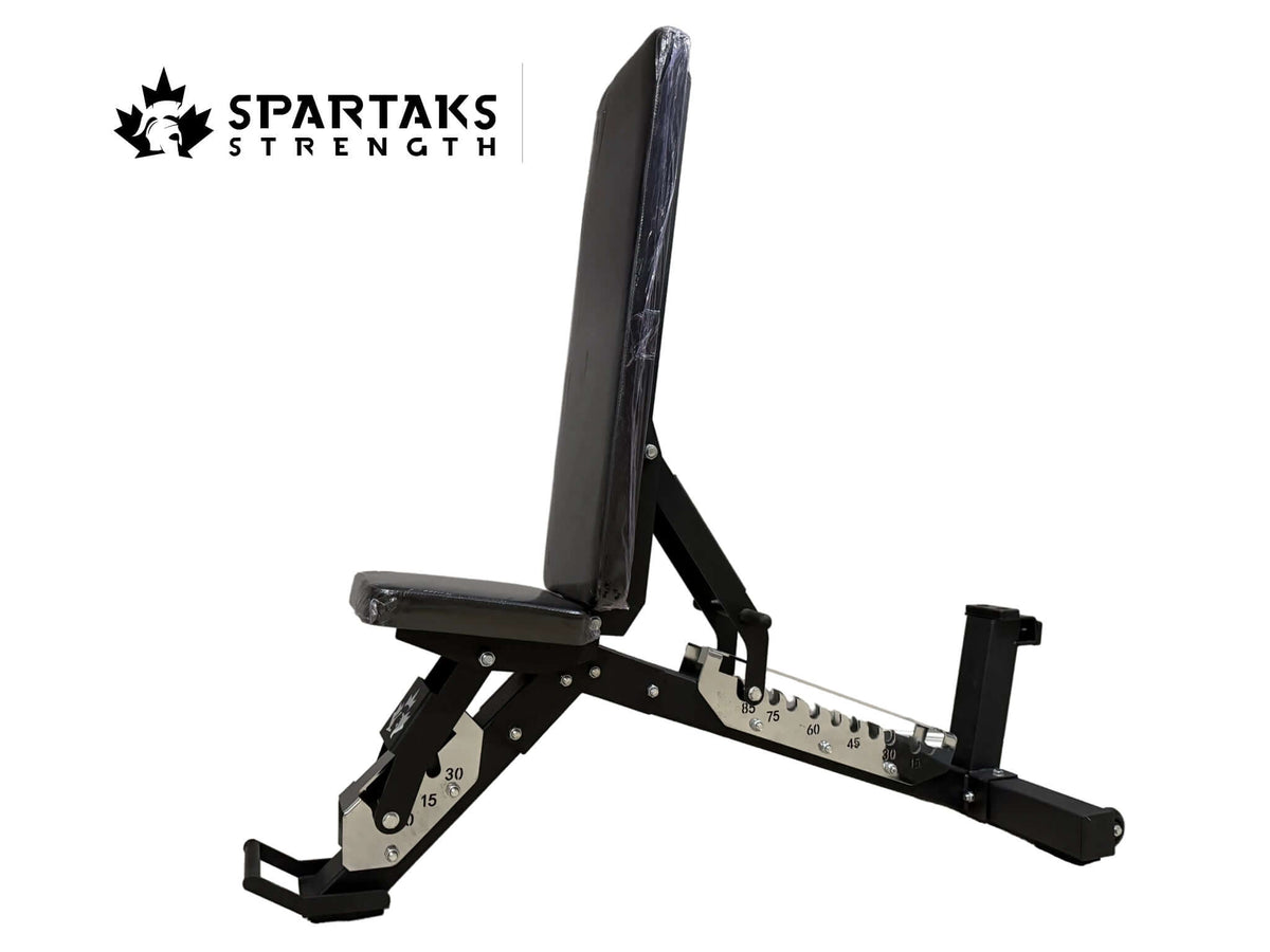 Spartaks Strength Commercial-Grade Heavy-Duty Adjustable Bench for fitness training and home gym.