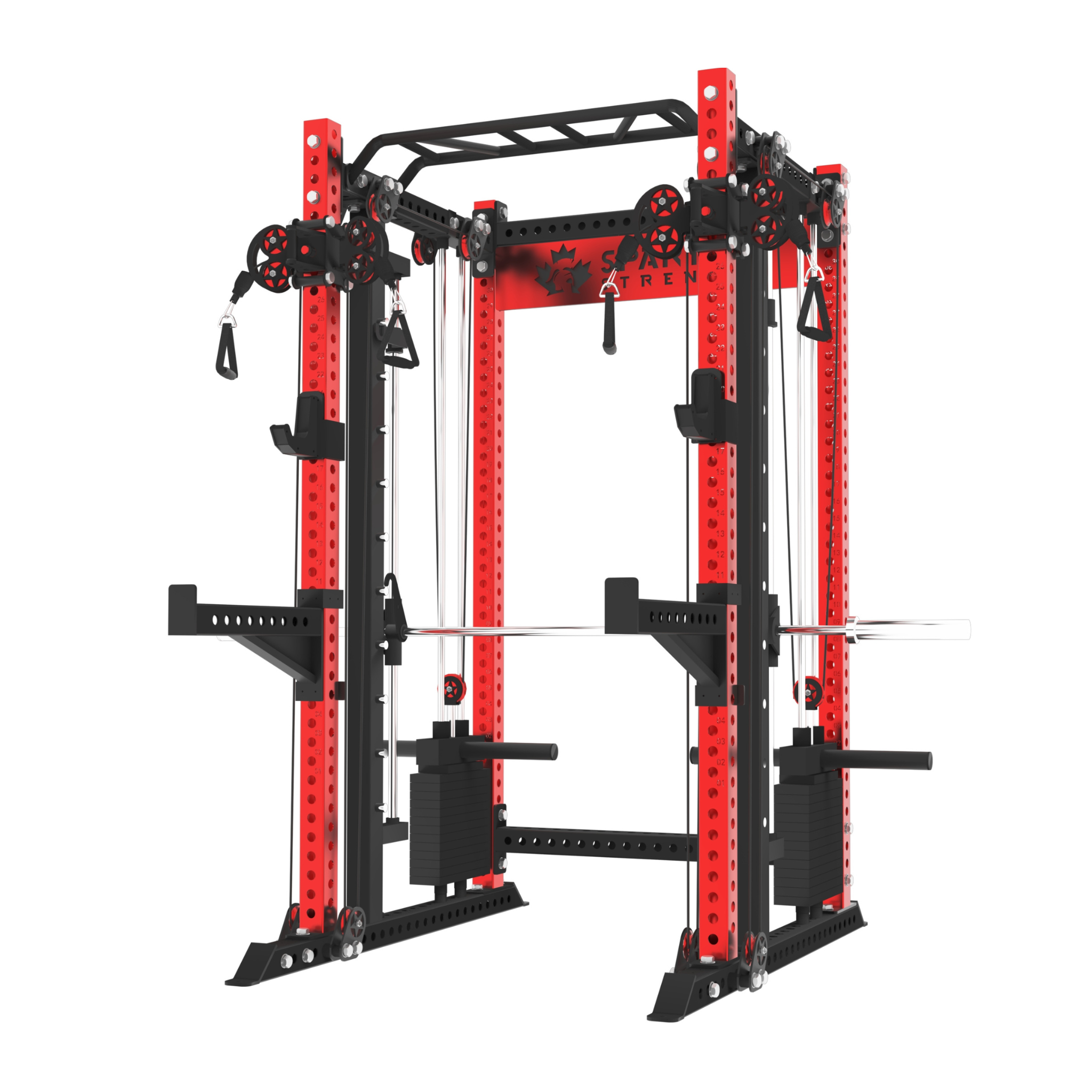 Spartaks Strength KB2403 Functional Smith Machine (3”×3”, 9-Gauge Steel)