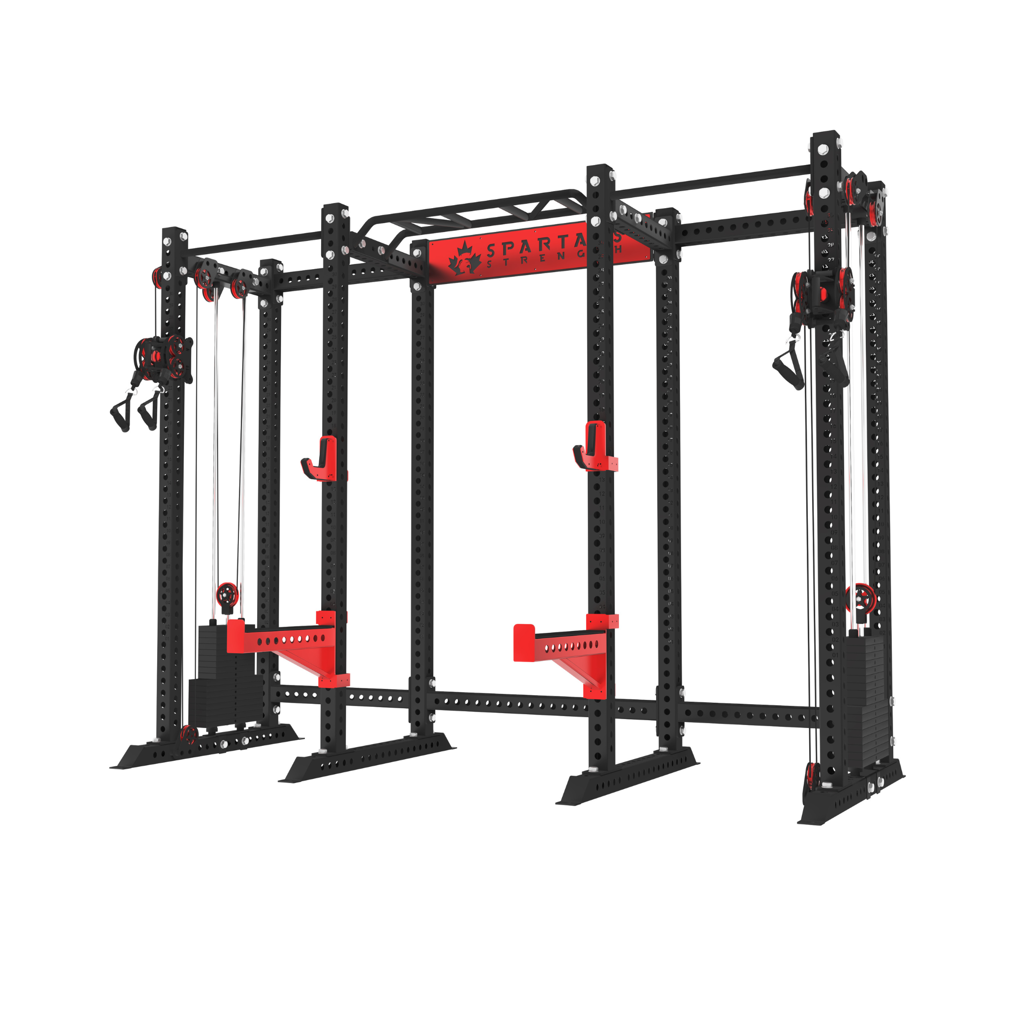 Spartaks Strength KB2408 8-Post Ultimate Bodybuilding Station (3”×3”, 9-Gauge Steel)