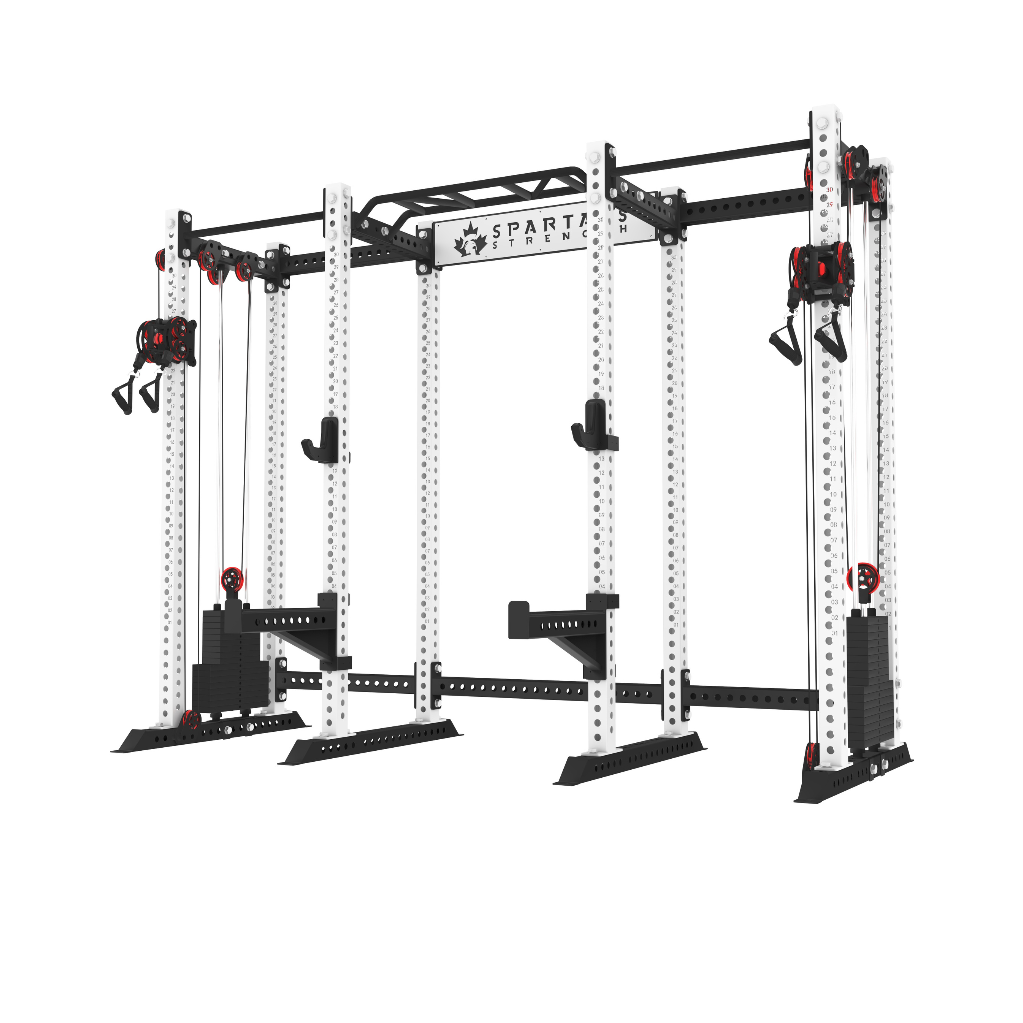 Spartaks Strength KB2408 8-Post Ultimate Bodybuilding Station (3”×3”, 9-Gauge Steel)