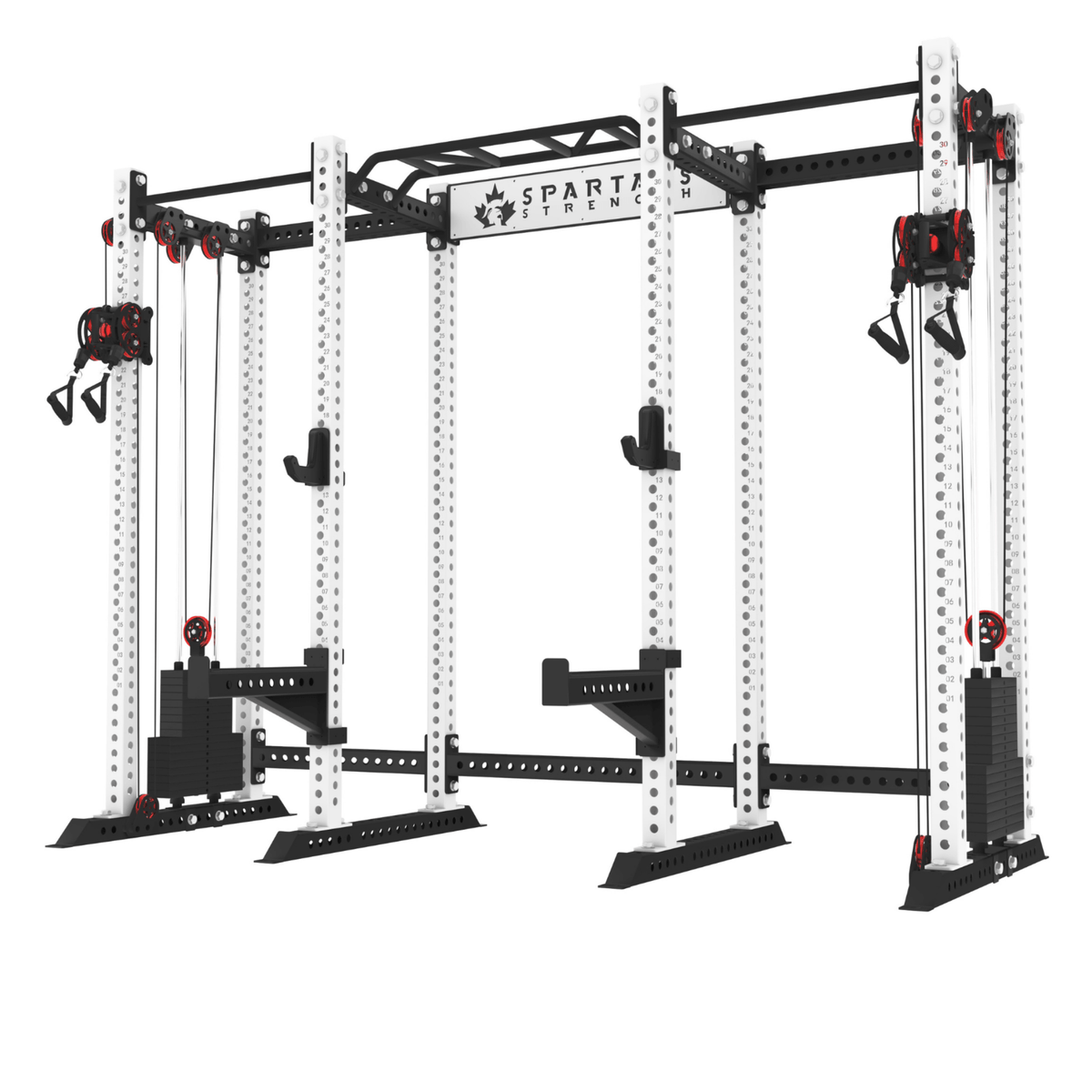 Spartaks Strength KB2408 8-Post Ultimate Bodybuilding Station (3”×3”, 9-Gauge Steel) for serious strength training.