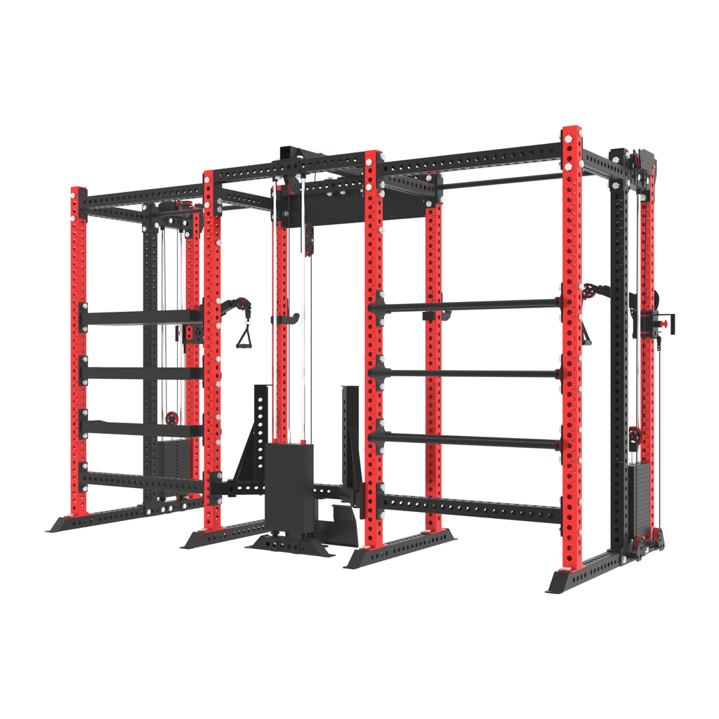 Spartaks Strength KB2410 10-Post Multifunctional Training Station (3”×3”, 9-Gauge Steel) gym equipment