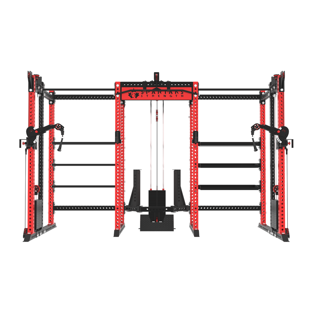 Spartaks Strength KB2410 10-Post Multifunctional Training Station (3”×3”, 9-Gauge Steel)