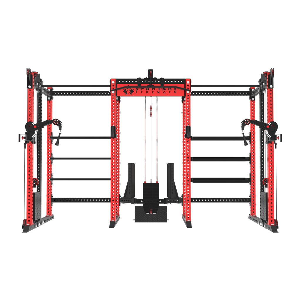 Spartaks Strength KB2410 10-Post Multifunctional Training Station (3”×3”, 9-Gauge Steel) for versatile workout routines.