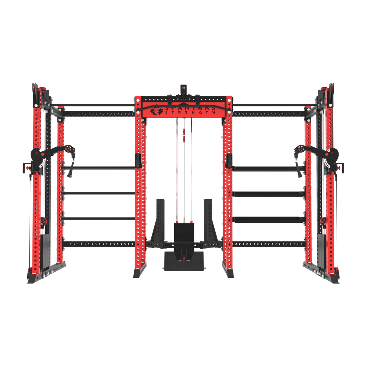 Spartaks Strength KB2410 10-Post Multifunctional Training Station (3”×3”, 9-Gauge Steel) for versatile workout routines.