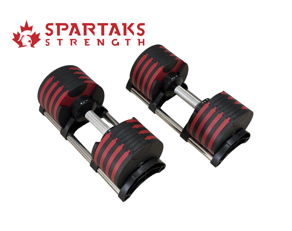 90LB Adjustable Dumbbells Pair - 5LB Increments image 0