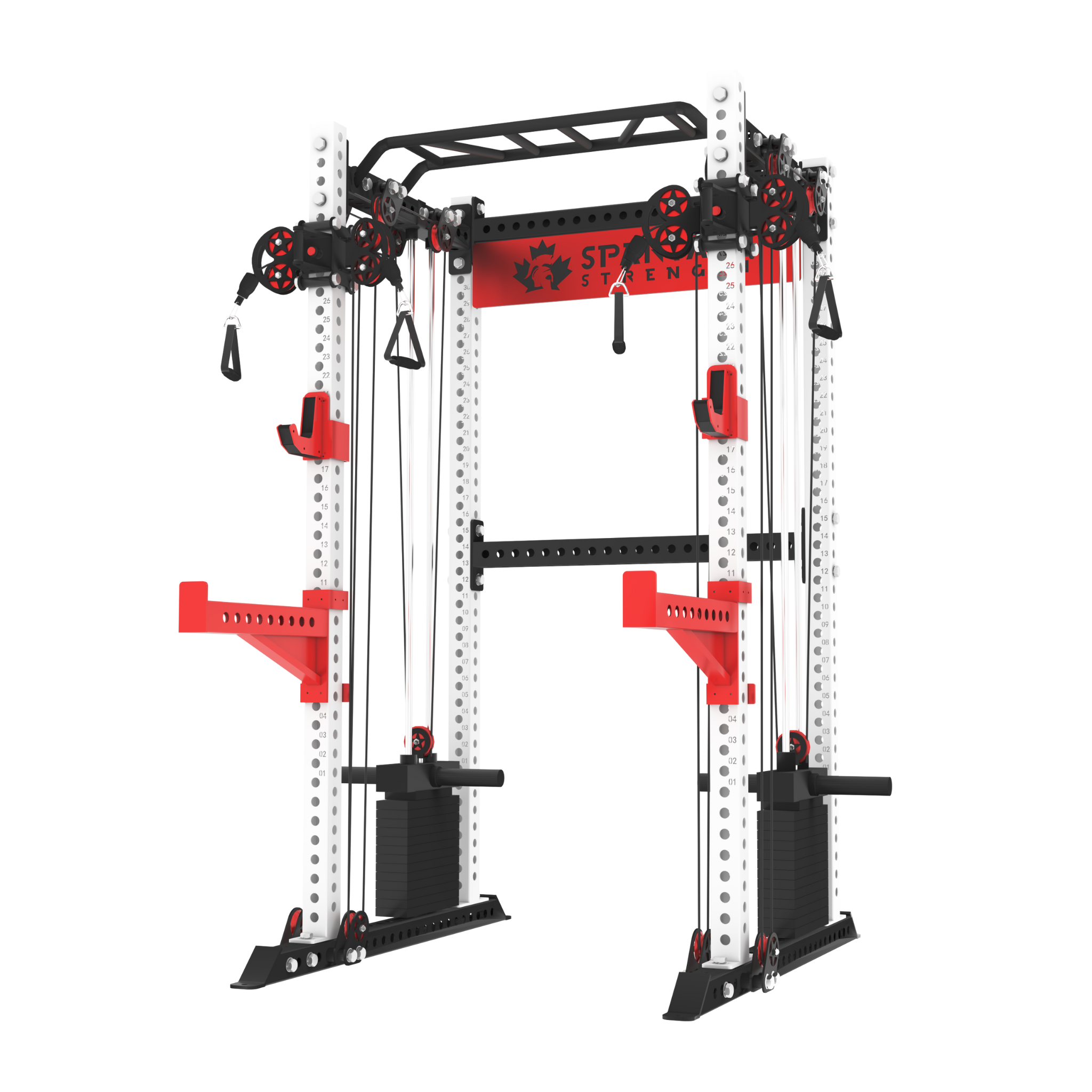 Spartaks Strength KB2402 Functional Squat Rack (3”×3”, 9-Gauge Steel)