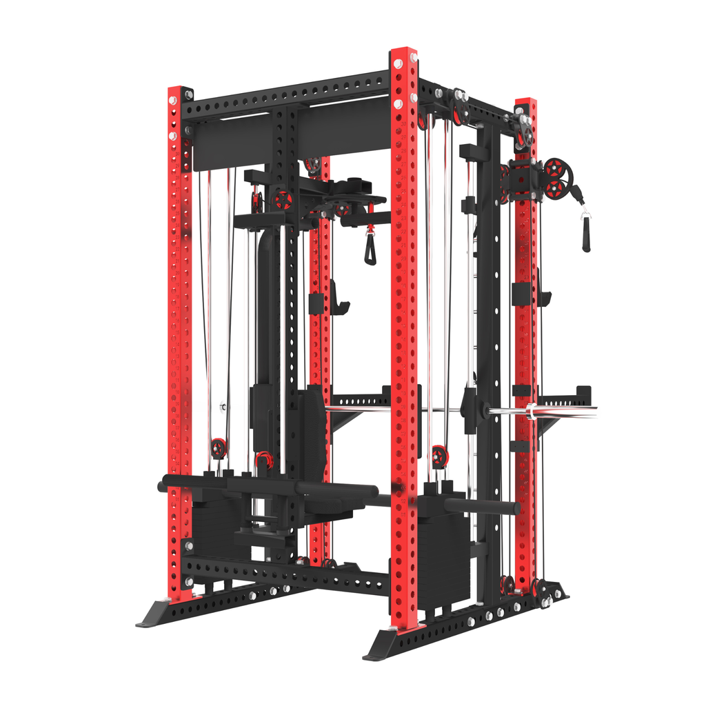 Spartaks Strength KB2407 Functional Smith Machine with Pec Deck (3”×3”, 9-Gauge Steel)